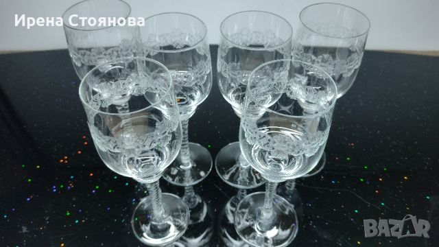Комплект 6 чаши за ракия, кристалин Bohemia. , снимка 14 - Чаши - 45718775