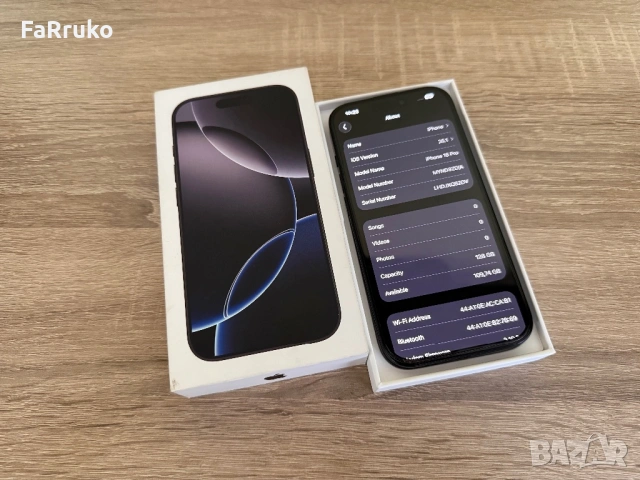 ❗️🔝 iPhone 16 Pro ••128GB•• //iOS 26.1// „Black Titanium“ - Гаранция - ❗️🔝, снимка 5 - Apple iPhone - 53030023