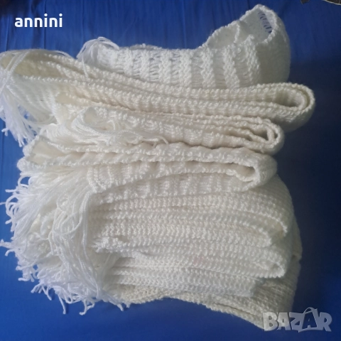 дамски шал плетен  ДЪЛЖИНА 1.33 СМ, снимка 14 - Шалове - 47298842