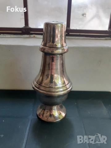 Уникална стара антикварна посребрена солница