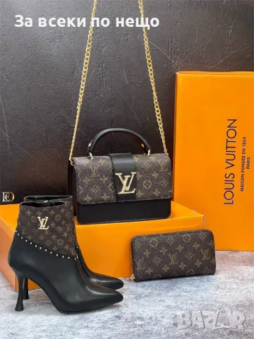 Дамски боти на ток Louis Vuitton Код D1392, снимка 9 - Дамски боти - 48079618