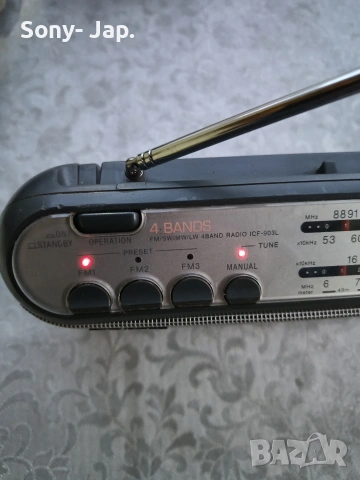 радио-Sony icf 903L, снимка 2 - Радиокасетофони, транзистори - 53622324
