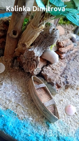 Лято на морският бряг-ръчно изработена декорация., снимка 8 - Декорация за дома - 53217315