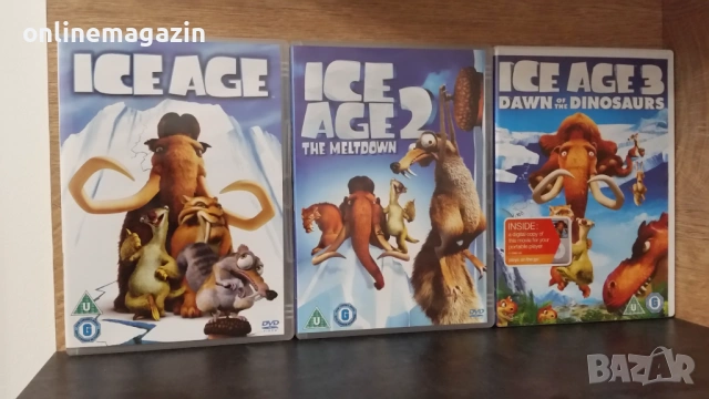 DVD  Ледена Епоха 1,2 и 3 , снимка 2 - DVD филми - 53938269