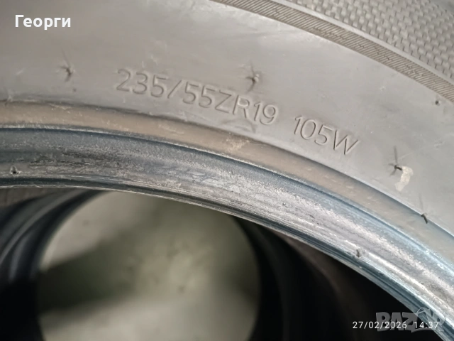 2бр.летни гуми 235/55/19 Hankook, снимка 6 - Гуми и джанти - 53679157
