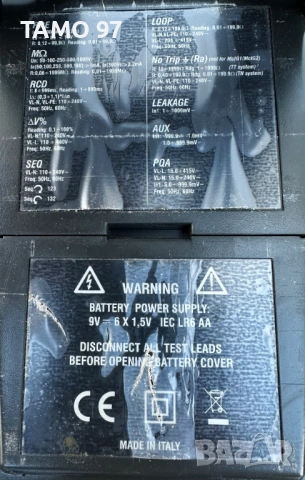 HT Instruments COMBI G2 - Тестер за електрически инсталации, снимка 6 - Други инструменти - 53037881