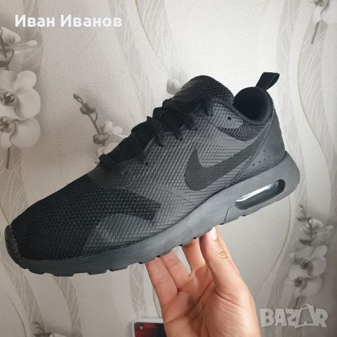 оригинални маратонки   NIKE AIR MAX TAVAS ALL BLACK  номер 46 , снимка 16 - Маратонки - 41046884