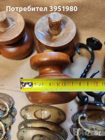 Части от стар скрин и закачалки, снимка 4 - Антикварни и старинни предмети - 53729456