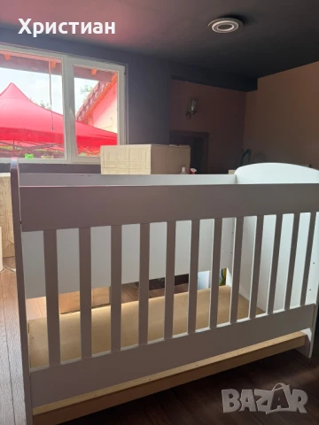 Детска кошара бяла детско легло