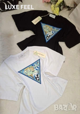 GUESS ⚜️Дамски Памучни Тениски , снимка 6 - Тениски - 53287453