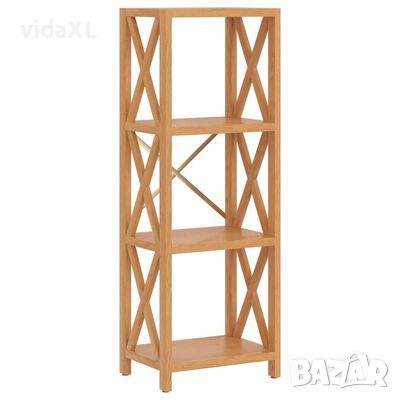 vidaXL Етажерка на 4 нива, 40x30x112 см, дъб масив（SKU:353815, снимка 1 - Други - 46190346