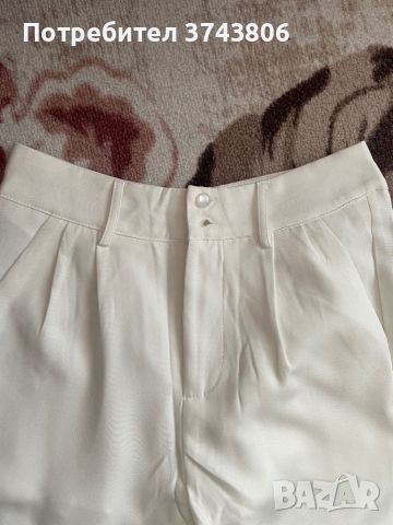 Нов бял елегантен панталон, снимка 3 - Панталони - 46435245