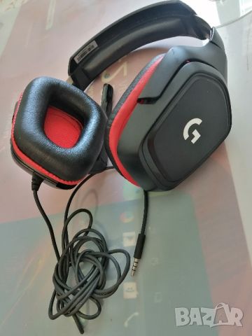 Слушалки Logitech G332, black/red, снимка 1 - Слушалки и портативни колонки - 45926601