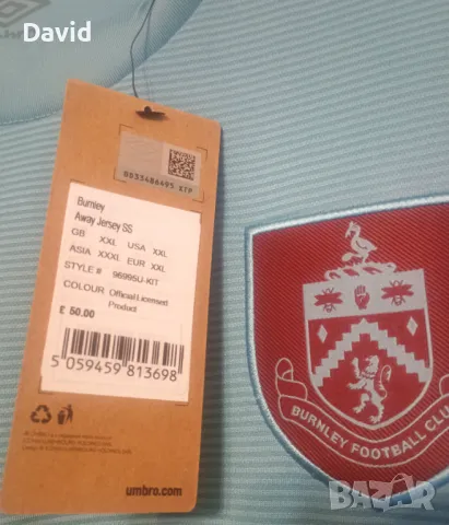 Нова оригинална резервна фланелка на Бърнли 22/23, снимка 4 - Футбол - 49667087