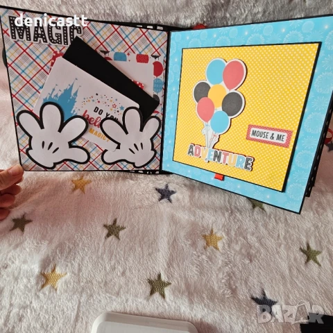 Ръчно изработен албум Мики Маус , снимка 10 - Декорация за дома - 51300641