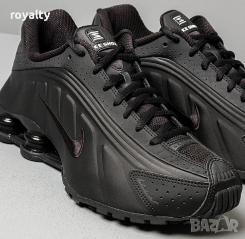 Nike Shox R4 Black Черни Мъжки Маратонки с Кутия Найк 40-45 Номер , снимка 7 - Маратонки - 53064108