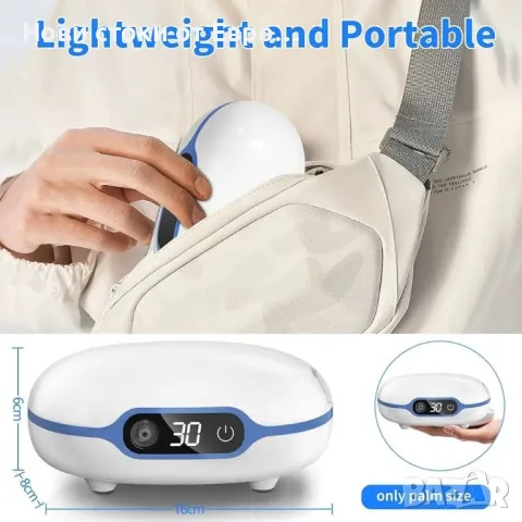 Компресорен небулизатор Wholede с LCD дисплей, снимка 4 - Други - 50299554