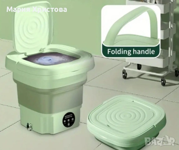 Електрическа компактна преносима пералня с горен отвор и контрол на докосване, снимка 6 - Перални - 53434071