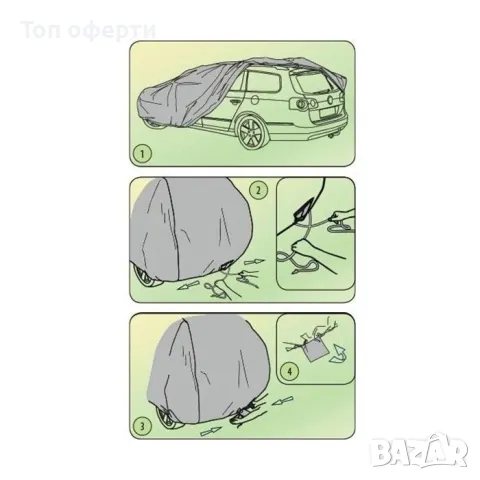 Покривало Kegel серия Mobile Garage размер L сиво за Миниван, снимка 4 - Аксесоари и консумативи - 49335011