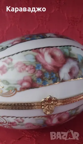 Порцеланово Яйце Кутия, снимка 6 - Статуетки - 49618084