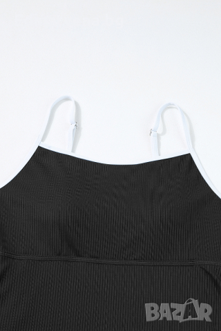 Дамска черна рокля за плуване, с регулируеми презрамки и практичен джоб, снимка 15 - Бански костюми - 44976396