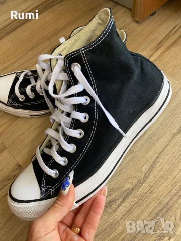 Оригинални високи черни спортни кецове Converse! 40 н, снимка 6 - Кецове - 46231317