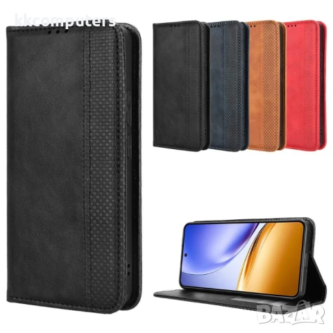 Realme 14 5G / 14T 5G Retro Texture Wallet Калъф и Протектор, снимка 10 - Калъфи, кейсове - 50652823