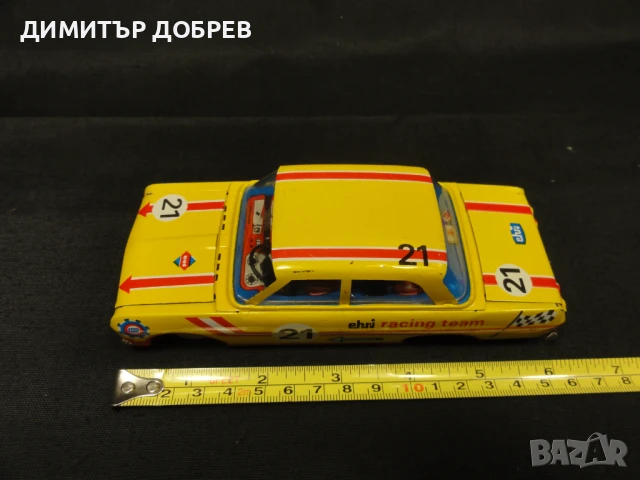 СТАРА РЕТРО СОЦ GDR DDR МЕТАЛНА ИГРАЧКА АВТОМОБИЛ КОЛИЧКА OPEL REKORD EHRI , снимка 7 - Колекции - 50591813