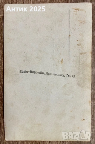Антикварна фотография „Групов портрет на военни“, Хамелбург, снимка 2 - Колекции - 53597274