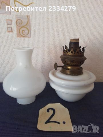 Стари газени лампи, порцелан и стъкло. , снимка 4 - Антикварни и старинни предмети - 45255275