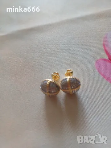Красиви златни обеци., снимка 3 - Обеци - 49826947