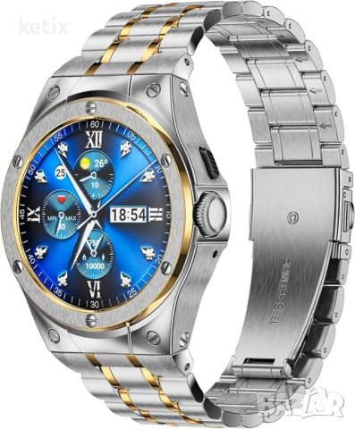 SUPLINK Каишка от неръждаема стомана, съвместима с Google Pixel Watch 3/2/1,мъжка