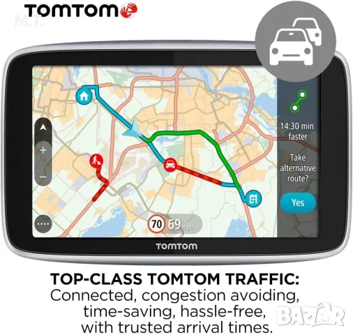 Луксозна автомобилна навигация за кола Tomtom GO PREMIUM с вечни карти, снимка 3 - TOMTOM - 48262749