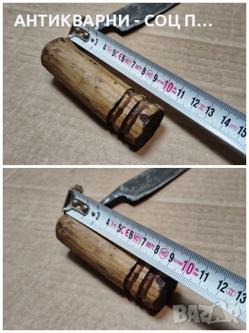 Стар Кован Рукан, Дърводелски Нож За Белене На Дърво / НОМЕР 700., снимка 14 - Антикварни и старинни предмети - 53486459