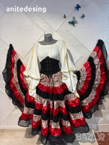 Костюм за ромски танци , снимка 11 - Костюми - 53580361