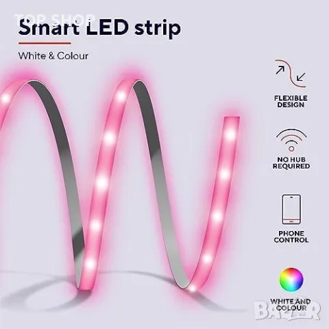 Нова Trust Смарт LED Лента RGB 3м Alexa, Google, WIFI Управление, снимка 3 - Друга електроника - 49249454