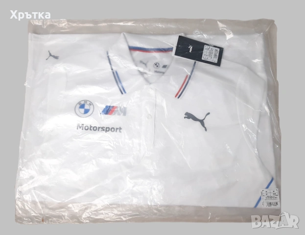 Puma BMW Motorsport Team Polo - Оригинална мъжка тениска с яка р-р M, снимка 7 - Тениски - 53024567