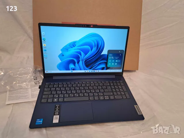 ПРОДАВАМ, ЧИСТО НОВ ЛАПТОП LENOVO IDEAPAD 3 SLIM 15IAH8 83ER007RBM , снимка 2 - Лаптопи за работа - 47160014