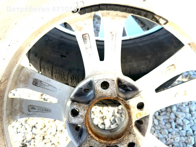 Джанти 17 от Mercedes 5x112, ET 35, 7.5J с гуми 225/60, снимка 7 - Гуми и джанти - 53843650