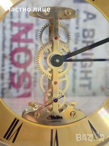 Настолен Часовник"S.Haller" (Germany), снимка 3 - Антикварни и старинни предмети - 53985098