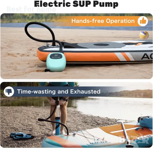 dwndpump Акумулаторна, двустепенна ,електрическа SUP помпа, снимка 4 - Друга електроника - 50218687