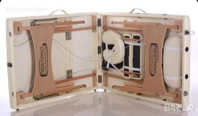 Двусекторна алуминиева козметична масажна кушетка -бял и черен цвят, снимка 9 - Кушетки - 53166129