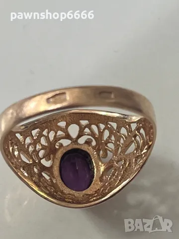 Златен руски пръстен 14 карата, снимка 10 - Пръстени - 50388817