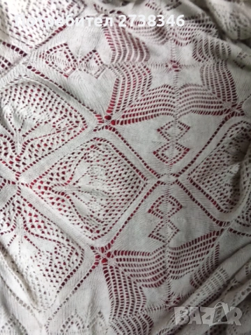 Плетена покривка 100 процента вълнен губер и щори, снимка 2 - Покривки за маси - 53892759