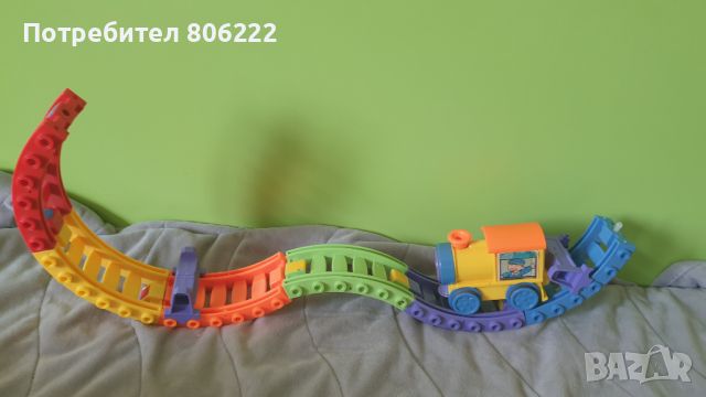 Влак с релси бебешки, снимка 2 - Коли, камиони, мотори, писти - 45429387
