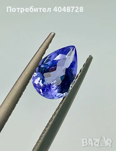 Инвестиционен естествен Танзанит 1.87ct. ALGT Сертификат, снимка 4 - Други - 47376787