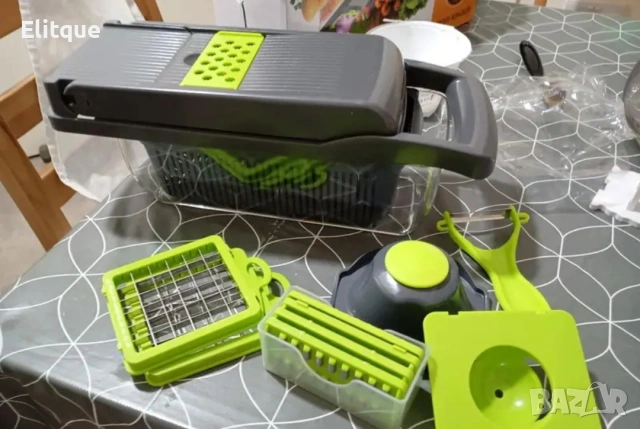 Кухненско ренде с контейнер Nicer Dicer Plus – 13 части 🥕