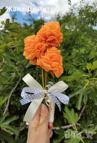 Ръчно изработени рози, снимка 7 - Декорация за дома - 35319141