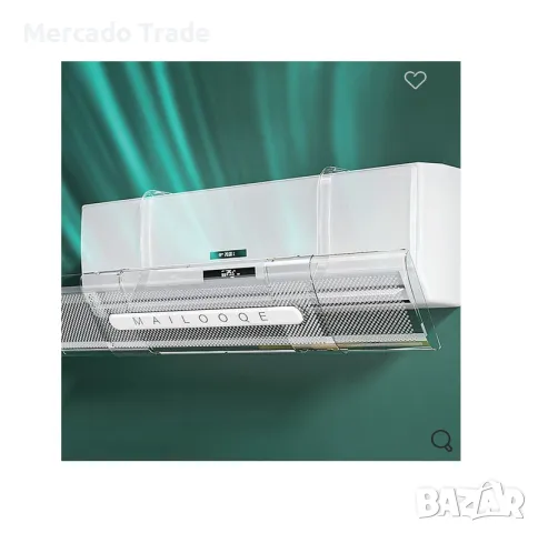 Телескопичен дефлектор за климатик Mercado Trade, Прозрачен, снимка 2 - Климатици - 50182101