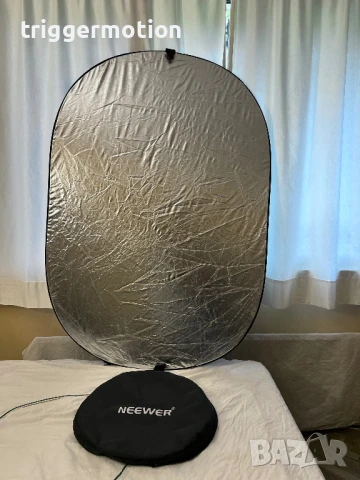 Neewer 5 в 1 мултифункционален фотографски рефлектор за студио и външна фотография 100×150 см, снимка 2 - Светкавици, студийно осветление - 51407502